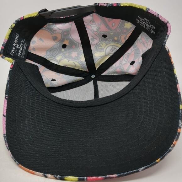 Five Nights At Freddy's Snapback 5 Panel Cap Multi One Size Adjustable Printed - Picture 7 of 10